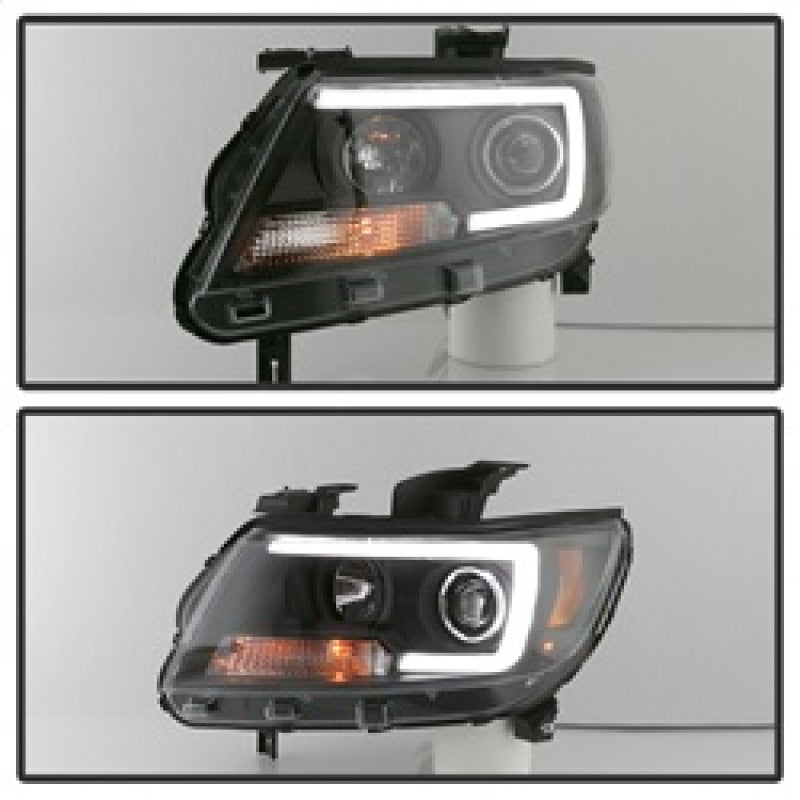 Spyder 15-17 Chevy Colorado Projector Headlights - Light Bar LED - Black (PRO-YD-CCO15-LBDRL-BK) 5085283 5085283 Photo - Unmounted