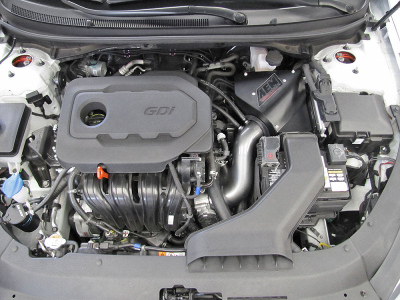 AEM Induction AEM 15-18 Hyundai Sonata L4-2.4L F/I Cold Air Intake 21-848C 21-848C Photo - Mounted