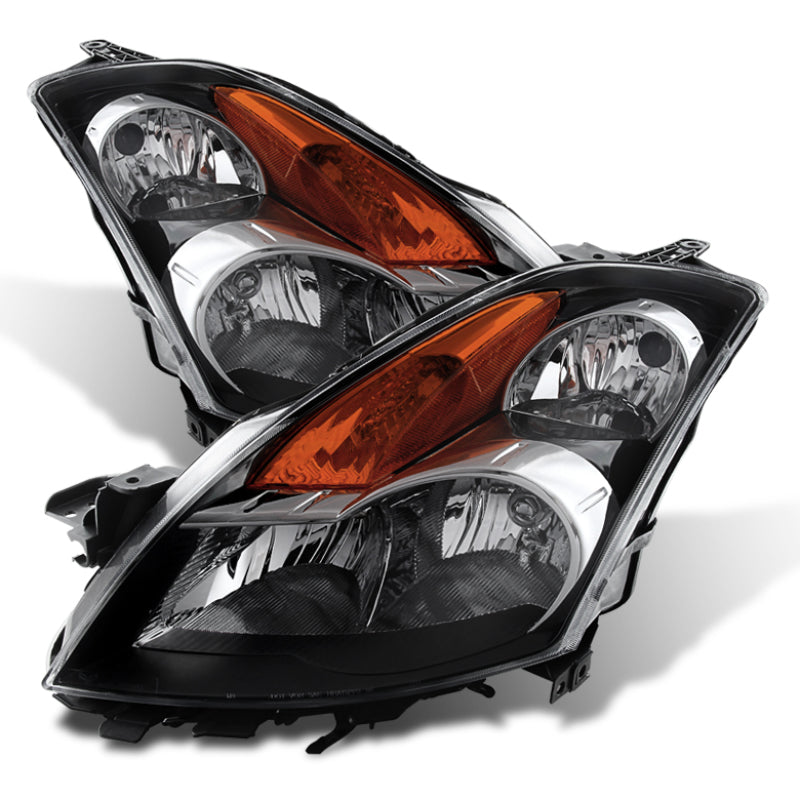 SPYDER Xtune Nissan Altima 07-09 Sedan Crystal Headlights Halogen Model Only Black HD-JH-NA07-AM-BK 9024016 9024016 Photo - Primary