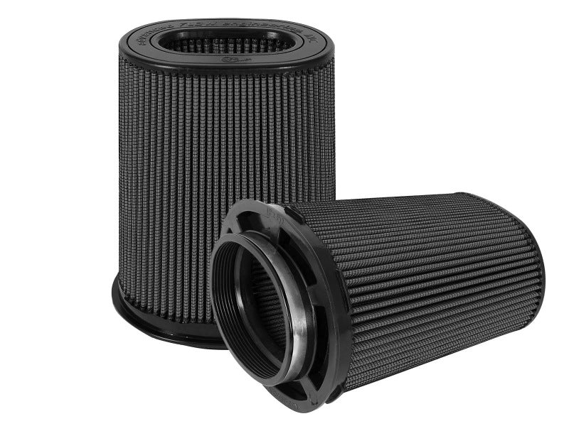 aFe Magnum FLOW Black Pro 5R Air Filter (Pair) (6x4)in F x (8-1/4x6-1/4in)  B x (7-1/4x5in) Tx10in H 24-91136K-MA 24-91136K-MA Photo - Primary
