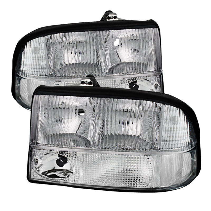 SPYDER Xtune Oldsmobile Bravada 98-01 Crystal Headlights Chrome HD-JH-GS1598-AM-C 9025488 9025488 Photo - Primary