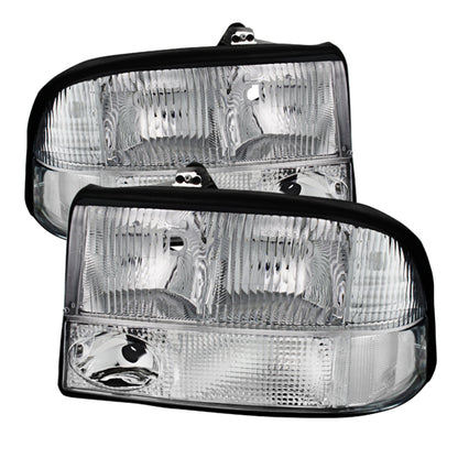 SPYDER Xtune Oldsmobile Bravada 98-01 Crystal Headlights Chrome HD-JH-GS1598-AM-C 9025488 9025488 Photo - Primary