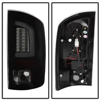Spyder 07-09 Dodge Ram 2500/3500 V3 Light Bar LED Tail Lights - Blk Smoke ALT-YD-DRAM06V3-LBLED-BSM 5084279 5084279 Photo - Unmounted