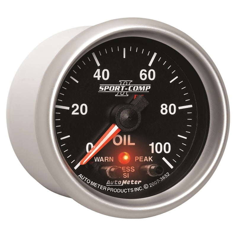 Autometer 2-1/16" Oil Pressure, 0-100 Psi, Stepper Motor, Sport-Comp II 3652 User 6
