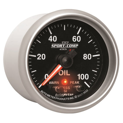 Autometer 2-1/16" Oil Pressure, 0-100 Psi, Stepper Motor, Sport-Comp II 3652 User 6