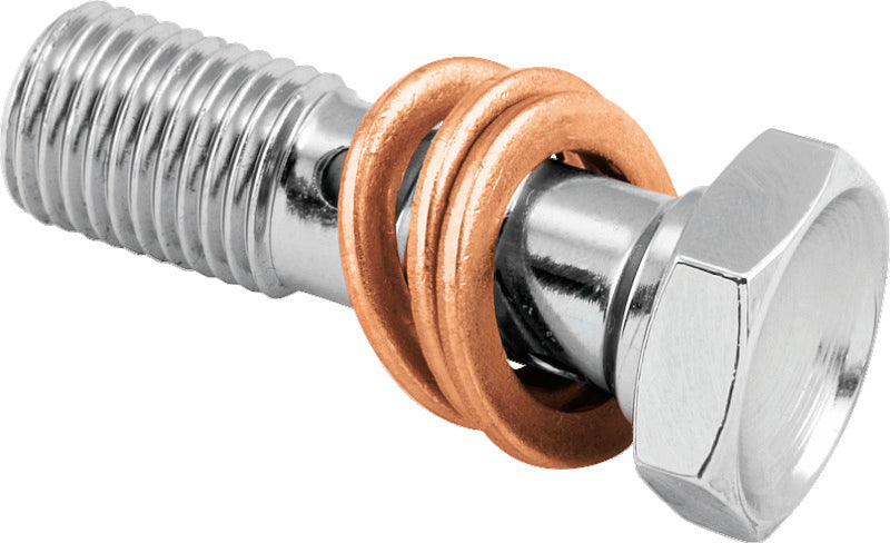 TwinPower Twin Power Chrome Brake Fitting 3/8-24 Double Banjo Bolt 035974 035974 Photo - Primary