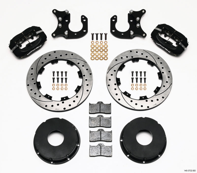 Wilwood FDL P/S Rear Kit,Drilled Rotor Big Ford 2.36" Offset,Currie,Blank 140-3722-BD Photo - Primary