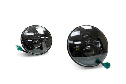 DV8 Offroad 07-18 Jeep Wrangler JK LED Projector Headlights HL7JK-01 HL7JK-01 Photo - Unmounted