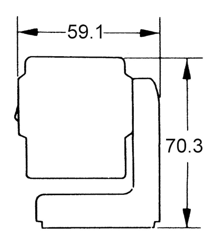 Hella Reading Lamp Black Mg12 2Ab 004532101 004532101 Technical Drawing