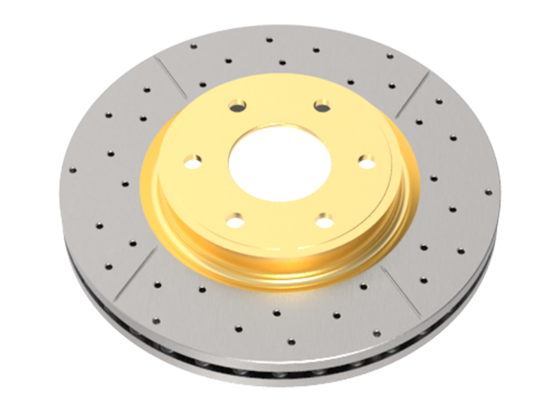 DBA 02-06 Audi A4 1.8L Convertible Rear Drilled & Slotted Street Series Rotor 2801X