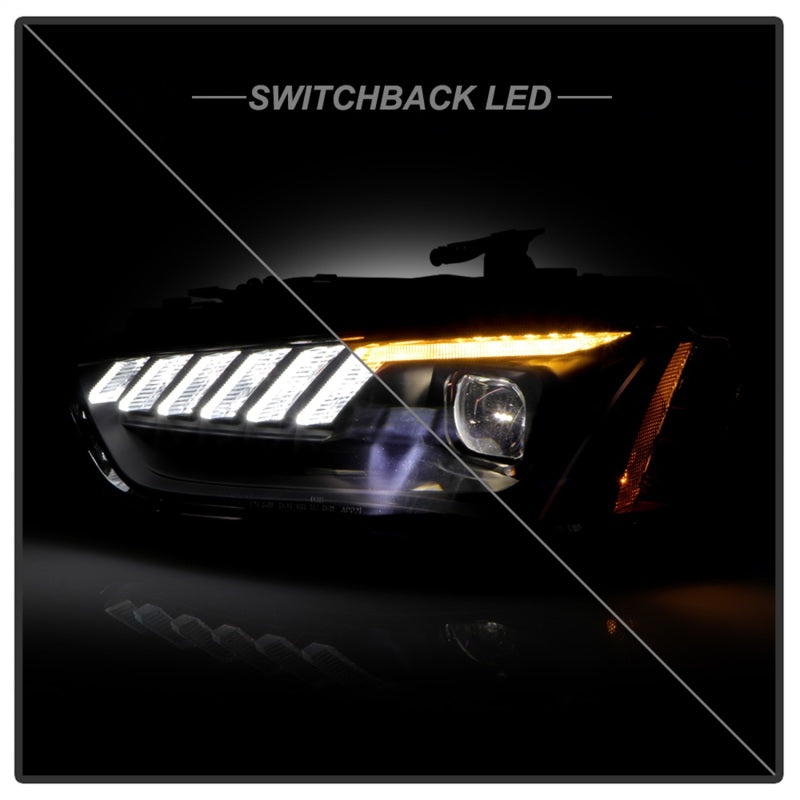 Spyder 13-16 Audi A4/S4 Halogen Model Only High-Power LED Headlights - Black PRO-YD-AA413HALAP-BK 5088345 5088345 Photo - Unmounted