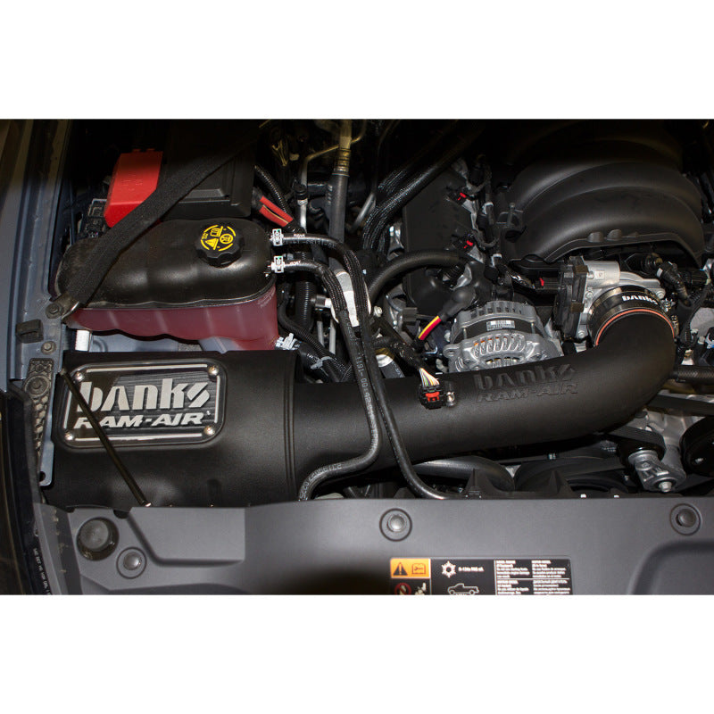 Banks Power 14-15 Chev/GMC-1500 15-SUV 5.3 & 6.2L Gas Ram-Air Intake System - Dry 41855-D Photo - Mounted