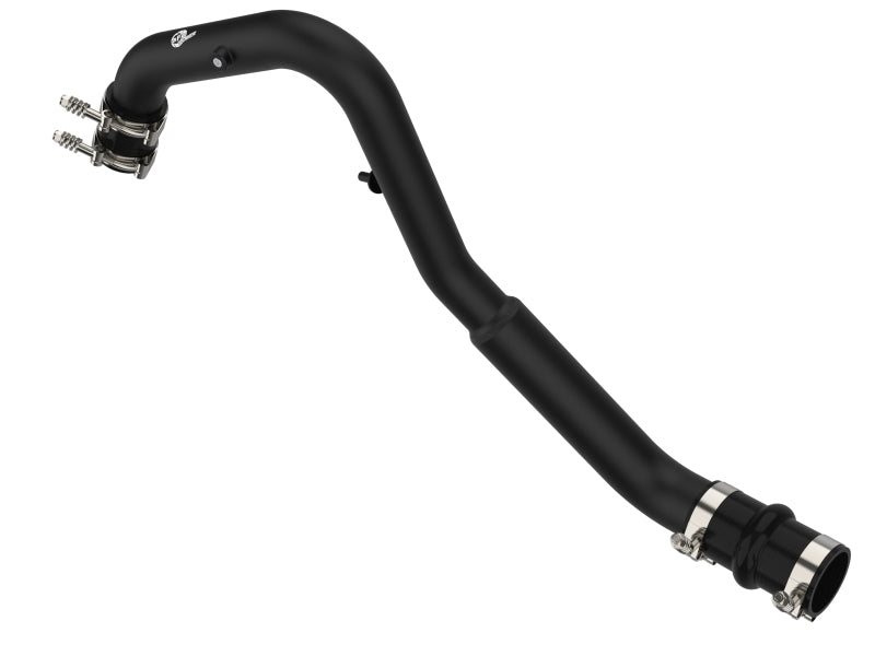 aFe Bladerunner Intercooler Hot Charge Pipe Black 2-2.5in 2021+ Ford F-150 V6-2.7L (tt) 46-20478-B 46-20478-B Photo - Unmounted
