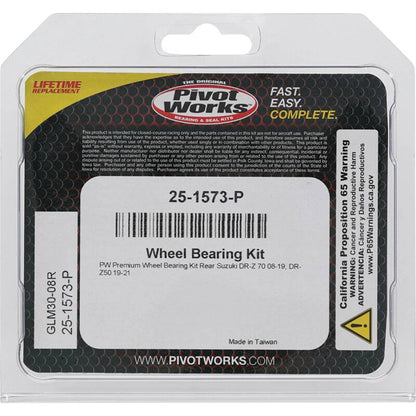 Pivot Works Suzuki Wheel Bearing Kit Premium Bearings 25-1573-P 25-1573-P Photo - Primary