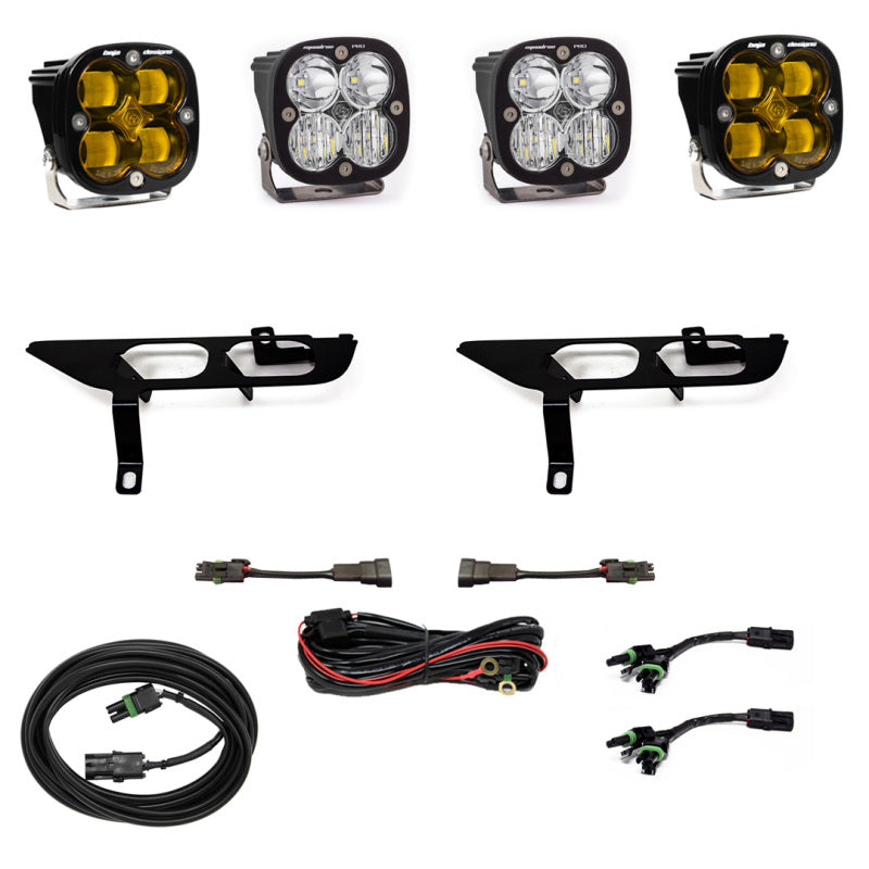 Baja Designs 2021+ Ford F150 Fog Pocket Kit SAE Amber Squadron Sport DC 447698 447698 User 1