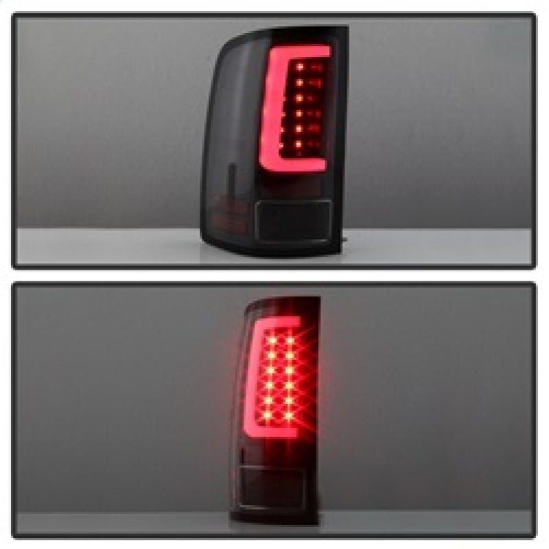Spyder 07-13 GMC Sierra 1500 V2 Light Bar LED Tail Lights - Black (ALT-YD-GS07V2-LBLED-BK) 5084743 5084743 Photo - Unmounted