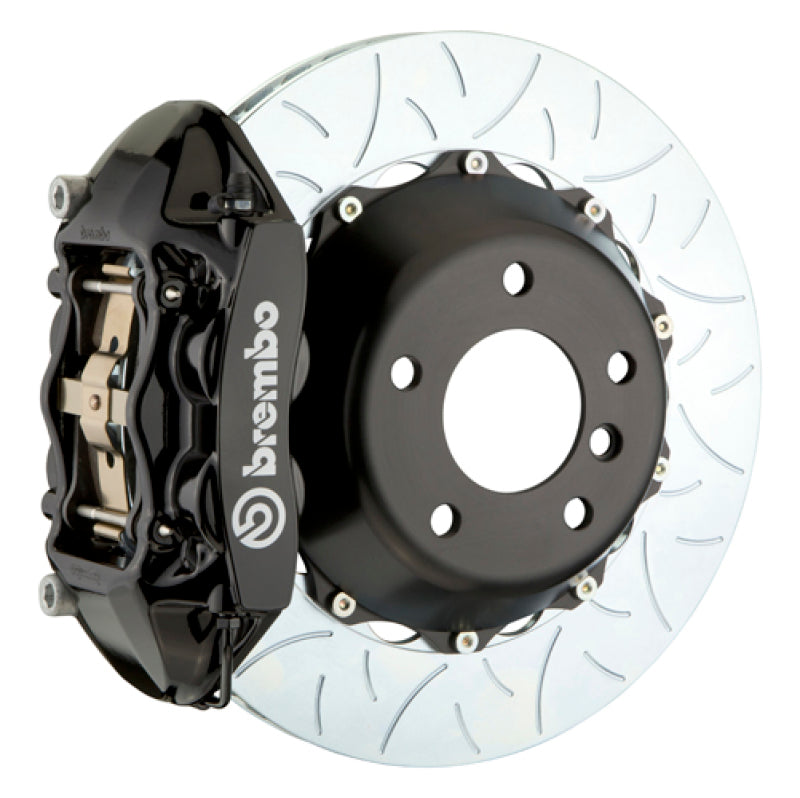 Brembo 08-13 M3 (E90/E92/E93) Rear GT BBK 4 Piston Cast 380x28 2pc Rotor Slotted Type-3-Black 2S3.9016A1 2S3.9016A1 Photo - Primary