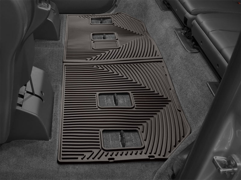 WeatherTech 2007-2010 Cadillac ESV Rear Rubber Mats - Cocoa W264CO W264CO Photo - Mounted