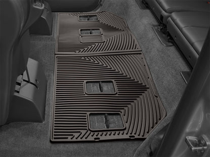 WeatherTech 2007-2010 Cadillac ESV Rear Rubber Mats - Cocoa W264CO W264CO Photo - Mounted