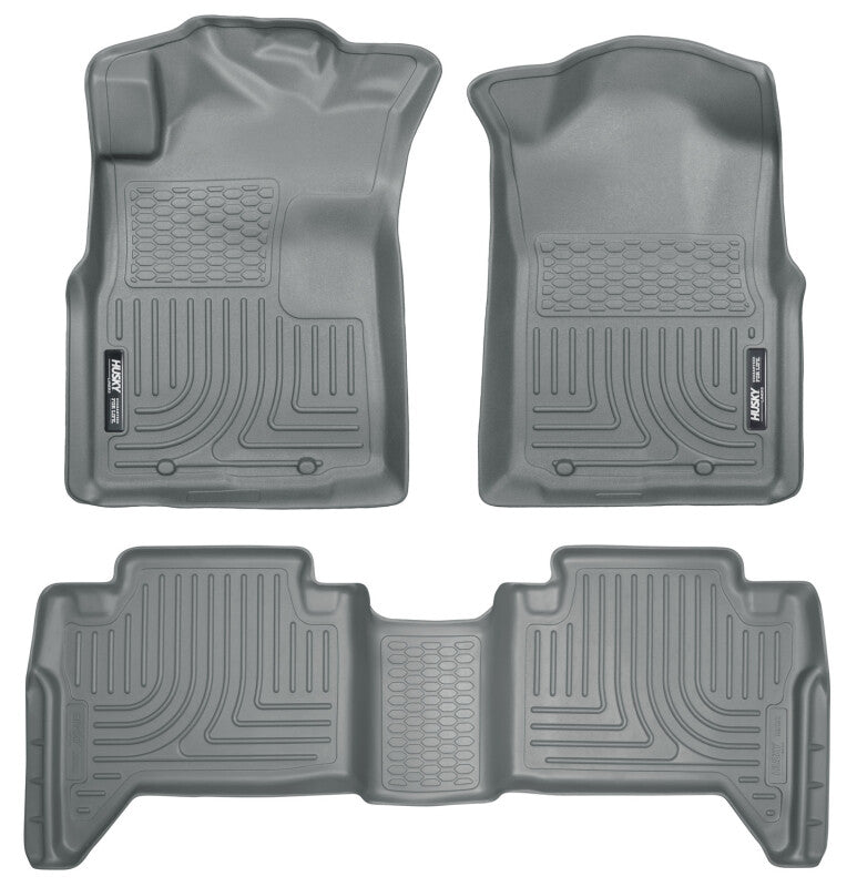 Husky Liners 05-13 Toyota Tacoma WeatherBeater Combo Grey Floor Liners (3pc) 98952 Photo - Primary
