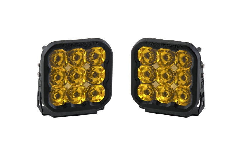 Diode Dynamics SS5 LED Pod Pro - Yellow Spot (Pair) DD6777P DD6777P Photo - Primary