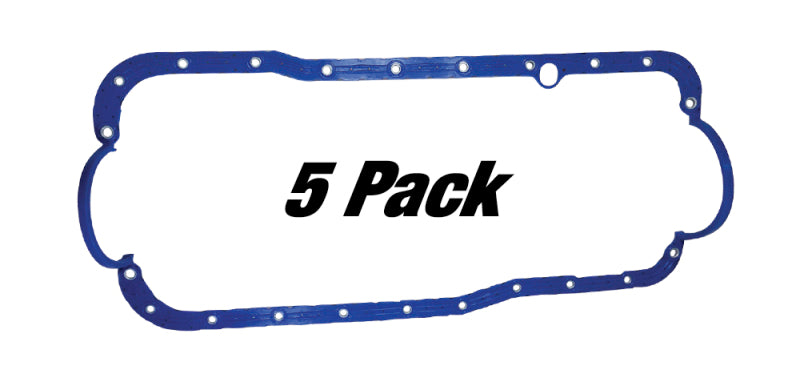 Moroso Ford 351W Late Model Oil Pan Gasket - One Piece - Reinforced Steel (5 Pack) 93181