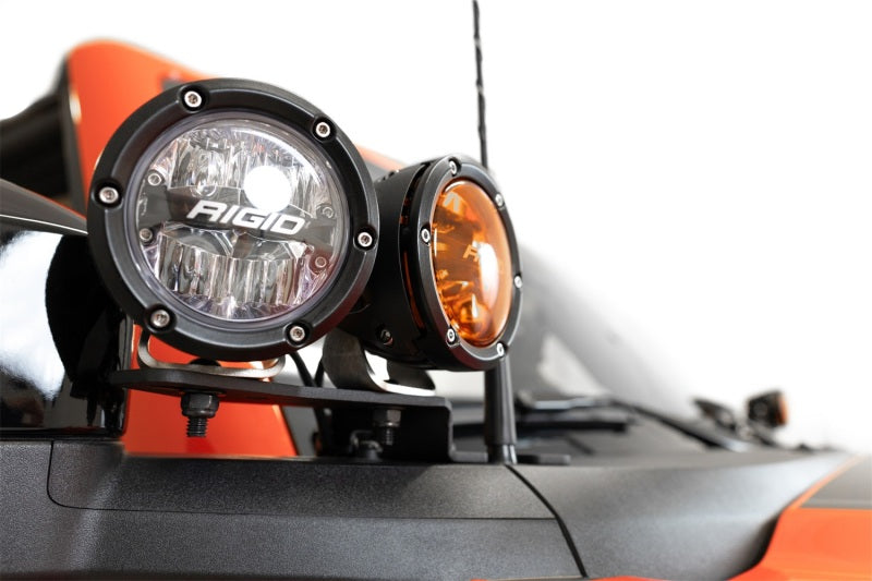 Addictive Desert Designs ADD 21-23 Ford Bronco/Raptor Dual Ditch Light Brackets AC2301801NA AC2301801NA Photo - Mounted