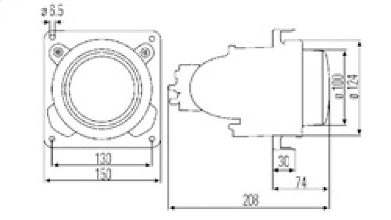 Hella Headlamp DeUs A 1Bl 007834087 007834087 Technical Drawing