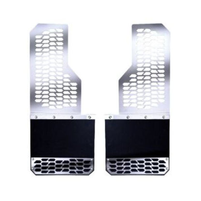 Putco 11-16 Ford SuperDuty Dually - (Fits Rear) - Set of 2 Mud Skins - Polished SS w/ Hex Shield 78055 78055 User 1