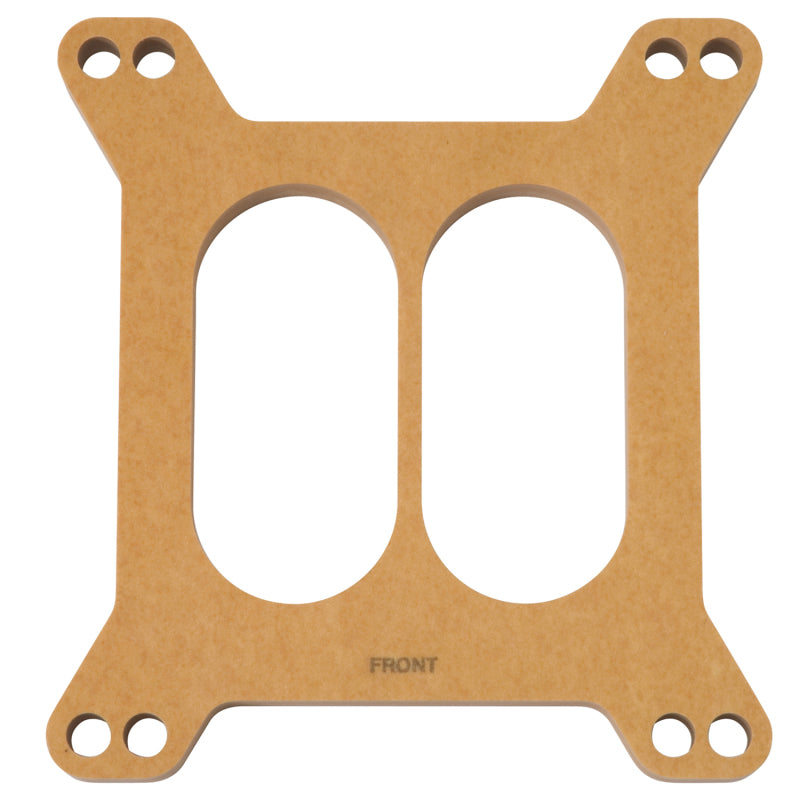 Edelbrock Spacer, Carburetor, 1/2" Wood Fiber Laminate, Divided 8722 Photo - Primary