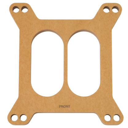 Edelbrock Spacer, Carburetor, 1/2" Wood Fiber Laminate, Divided 8722 Photo - Primary