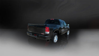 Corsa 10-10 GMC Sierra Denali 6.2L V8 3in Cat-Back Single Side w Twin 4in Black Pro-Series Tips 14518BLK 14518BLK Photo - lifestyle view