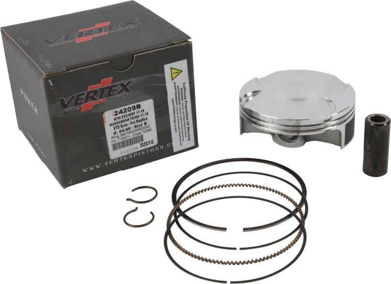 Vertex Pistons Vertex Piston 17-23 KTM 450 EXC-F 450cc Forged Replica Piston Kit 24209B 24209B Photo - Primary