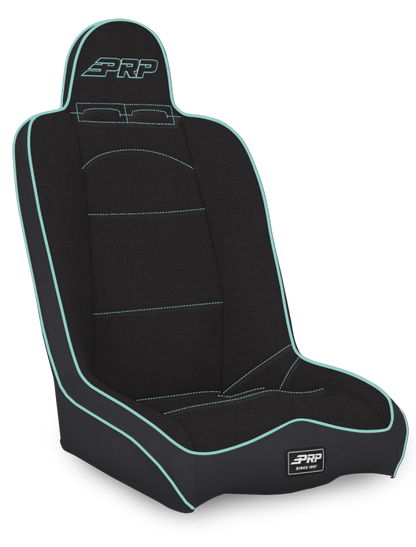 PRP Seats PRP Daily Driver High Back Suspension Seat- Black/Teal Tweed A140110-50-238 A140110-50-238 Photo - Primary