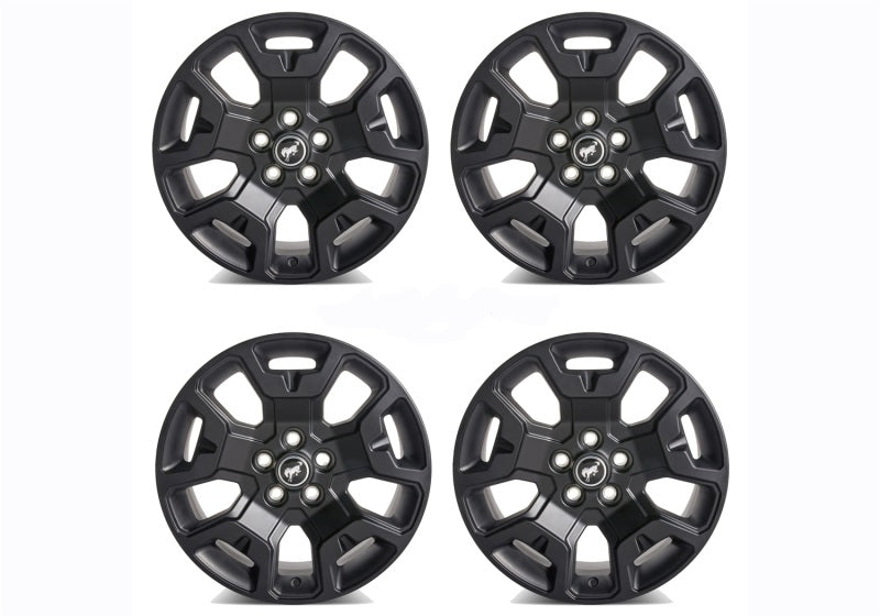 Ford Racing 2021+ Bronco Sport 17in Low Gloss Black Wheel Kit M-1007K-S17BSB M-1007K-S17BSB Photo - Primary