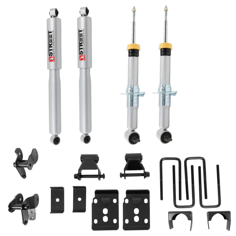 Belltech 2021+ Ford F-150 2WD 1-3.5in Front 4.5in Rear Complete Lower Kit with SP Shocks 1050SP 1050SP Photo - Primary
