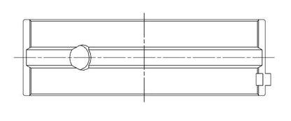ACL Holden/Opel 4 Cylinder 1.6/1.8/2.0/2.2L Main racing Series Bearings 5M2327H-.50 5M2327H-.50 Technical Drawing