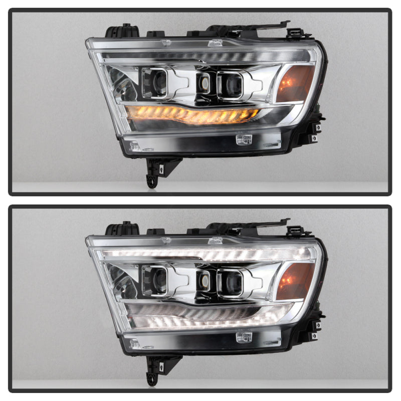 Spyder Dodge Ram 19-20 Halogen Model Projector Headlights Chrome PRO-YD-DR19HALSI-SEQ-C 5087409 5087409 User 5