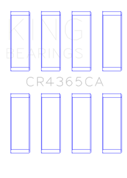 King Engine Bearings Ford ZETec S/Ecoboost1.6 (Size +0.50mm) Connecting Rod Bearing Set CR4365CA0.5 CR4365CA0.5 Photo - Primary