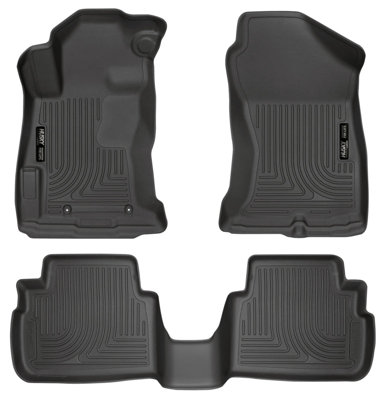 Husky Liners 2017 Subaru Impreza Weatherbeater Black Front & 2nd Seat Floor Liners 99661 Photo - Primary