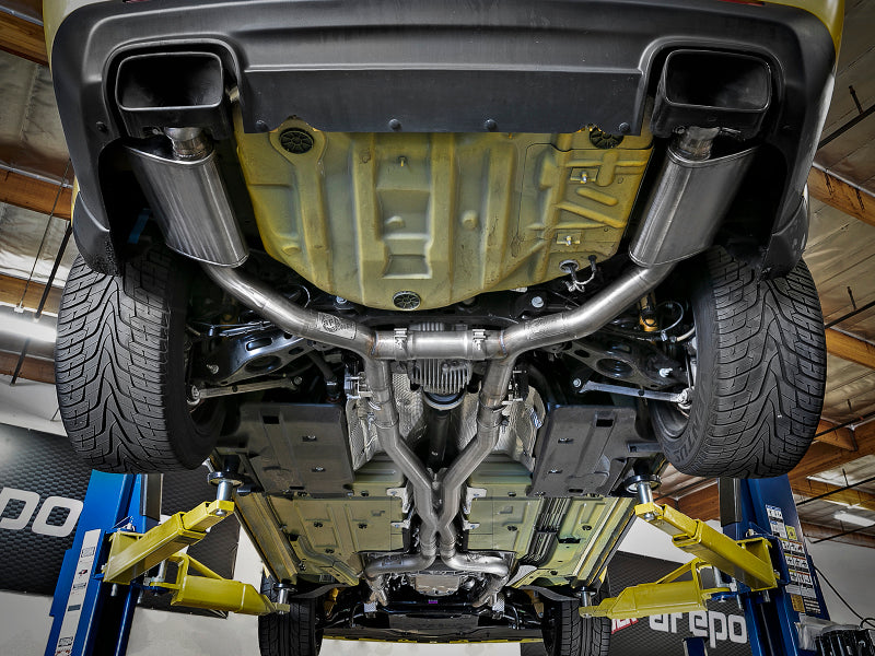 aFe Mach Force-Xp 3" 304 Stainless Steel Cat-Back Exhaust System 49-32061 Photo - Mounted