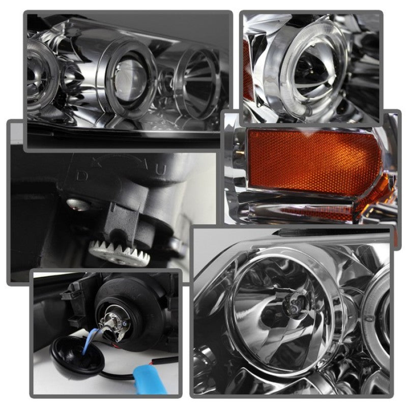 Spyder Ford Mustang 99-04 Projector Headlights LED Halo Chrome High H1 Low H1 PRO-YD-FM99-1PC-AM-C 5010452 5010452 User 1