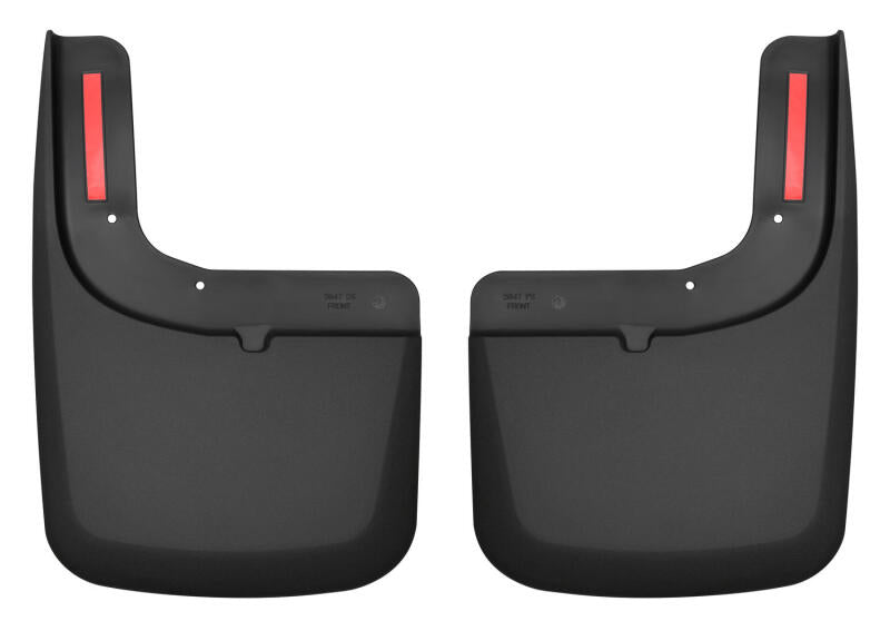 Husky Liners 2017 Ford F-250 / F-350 Super Duty Black Front Mud Guards (w/Flares) 58471 Photo - Primary