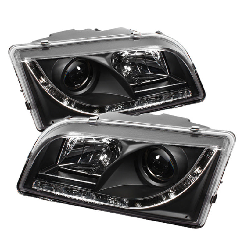 Spyder Volvo S40 97-03 Projector Headlights DRL Black High H1 Low H1 PRO-YD-VOS4097-DRL-BK 5030351 5030351 Photo - Primary