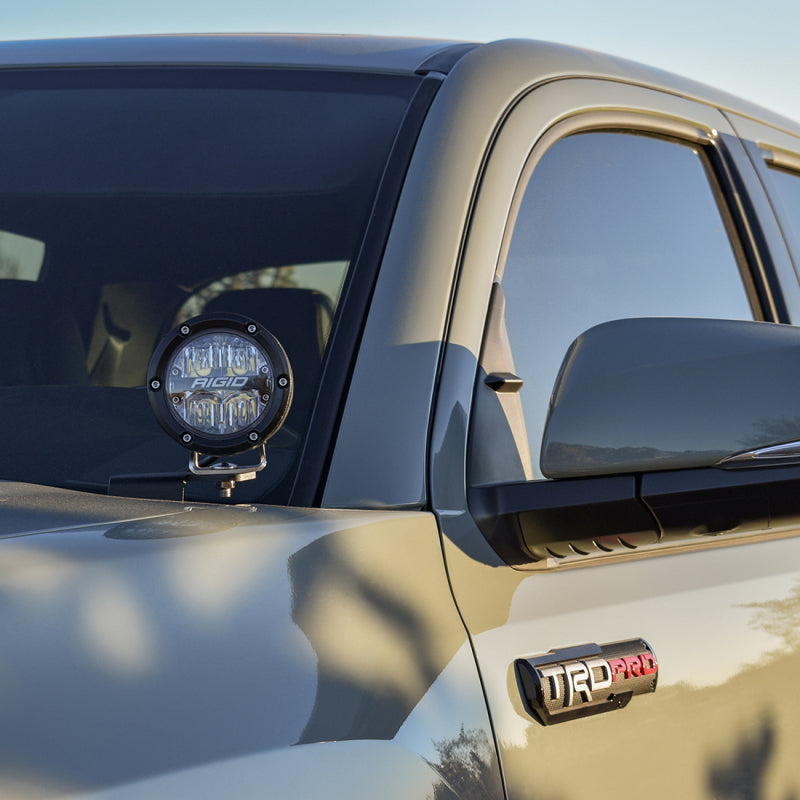 Rigid Industries 16-20 Toyota Tacoma A-Pillar Mount (Fits 360-Series, D-Series, D-SS) 46702 46702 Photo - Mounted