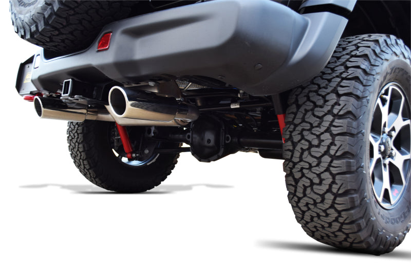 Gibson 18-19 Jeep Wrangler JL Sport 3.6L 2.5in Cat-Back Dual Split Exhaust - Stainless 617307 617307 Illustration Guide