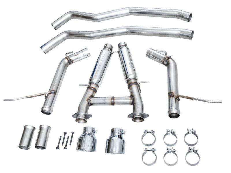 AWE Tuning 18-23 Dodge Durango SRT & Hellcat Track Edition Exhaust - Chrome Silver Tips 3020-32952 3020-32952 Photo - out of package
