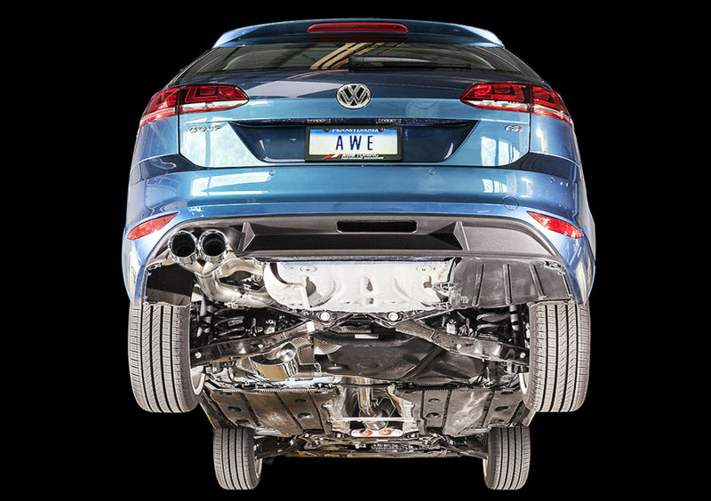 AWE Tuning VW MK7 Golf SportWagen Touring Edition Exhaust w/Chrome Silver Tips (90mm) 3015-22048 3015-22048 Photo - Mounted