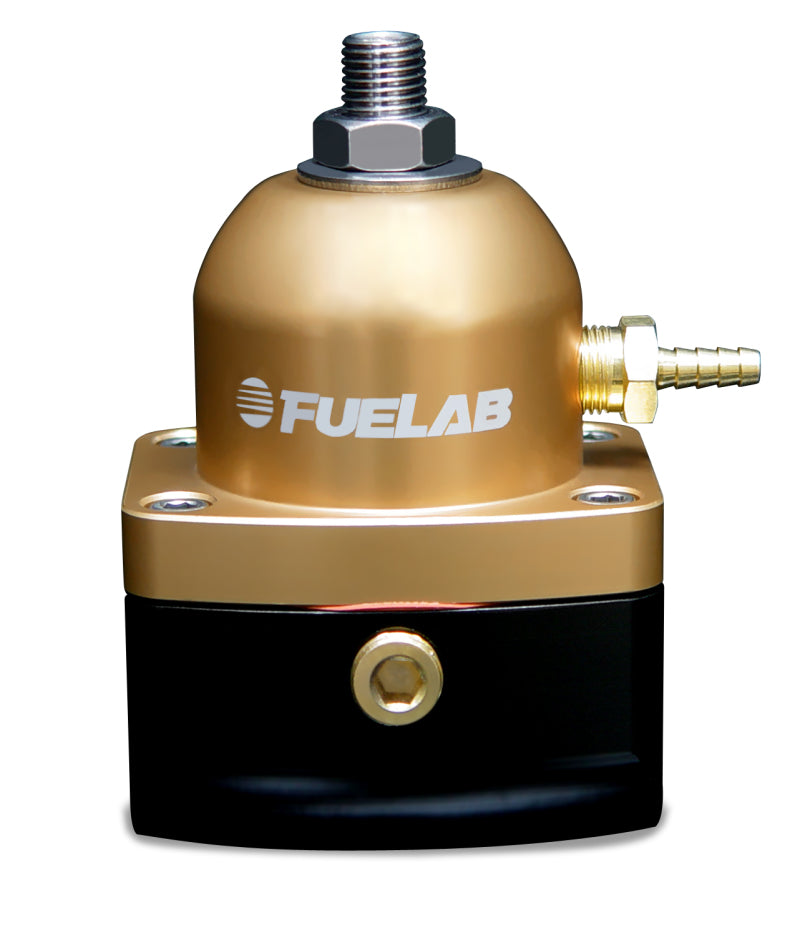 Fuelab 515 Carb Adjustable FPR 4-12 PSI (2) -10AN In (1) -6AN Return - Gold 51503-5 51503-5 Photo - Primary