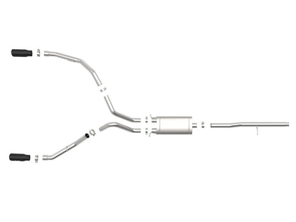 aFe Apollo GT Series 3in 409SS GM Silverado/Sierra 1500 09-19 V6-4.3/V8-4.8/5.3L - Black 49-44112-B 49-44112-B Photo - Unmounted